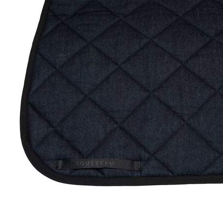 Dressage saddle pad in denim-effect technical fabric