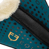 Ecowool memory foam pad with silicone grip and logo