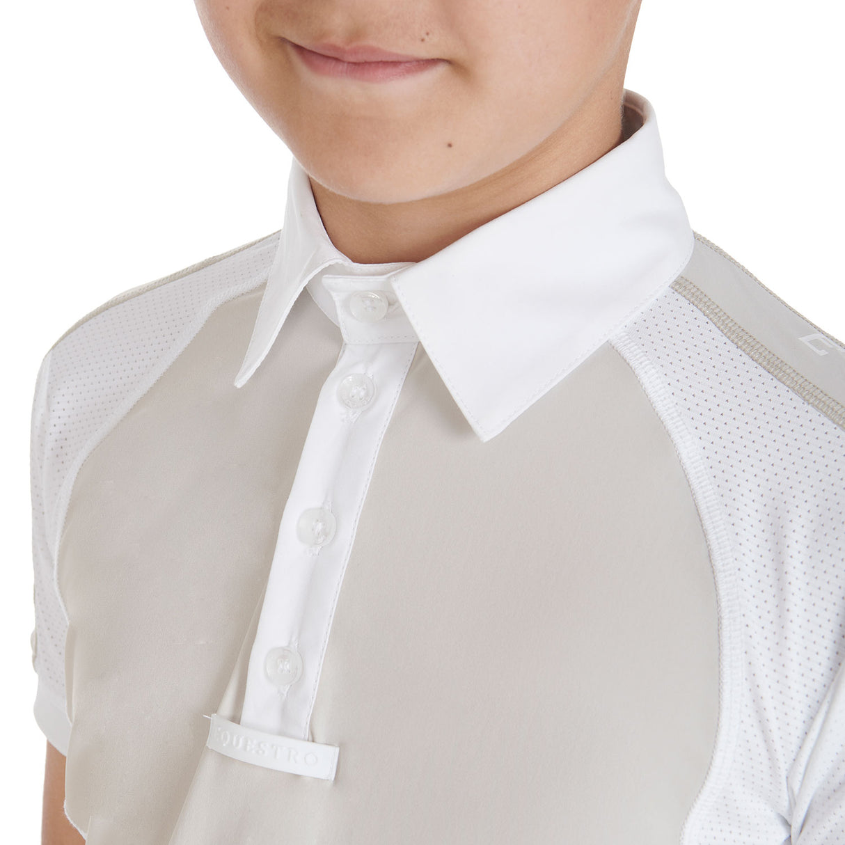 Equestro Boys' Slim Fit Competition Polo Shirt Four-Buttons