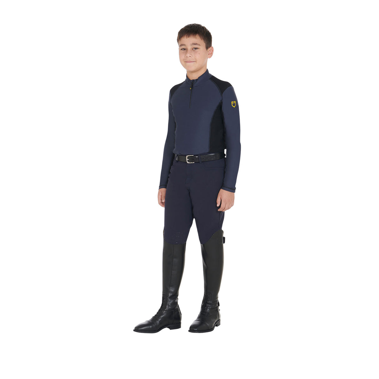 Boys' training base layer in technical fabric