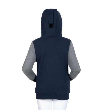 Boys' institutional two-tone hoodie with front zip