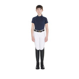 Kids' slim fit training polo shirt high performance