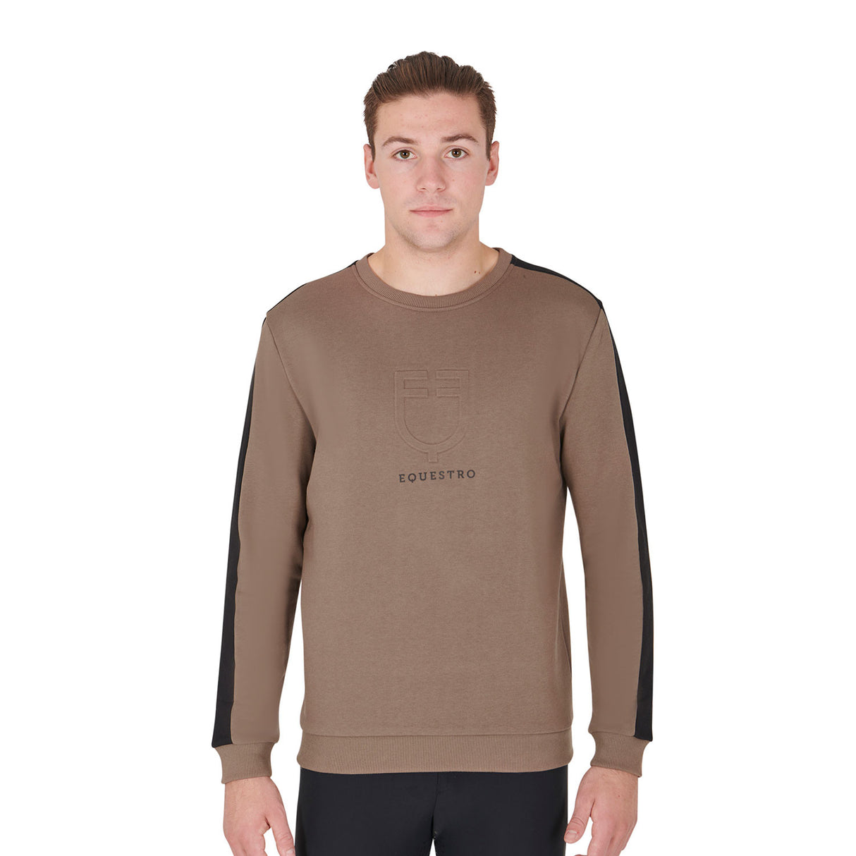 Men's cotton sweatshirt with logo