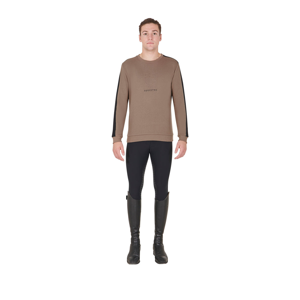 Men's cotton sweatshirt with logo