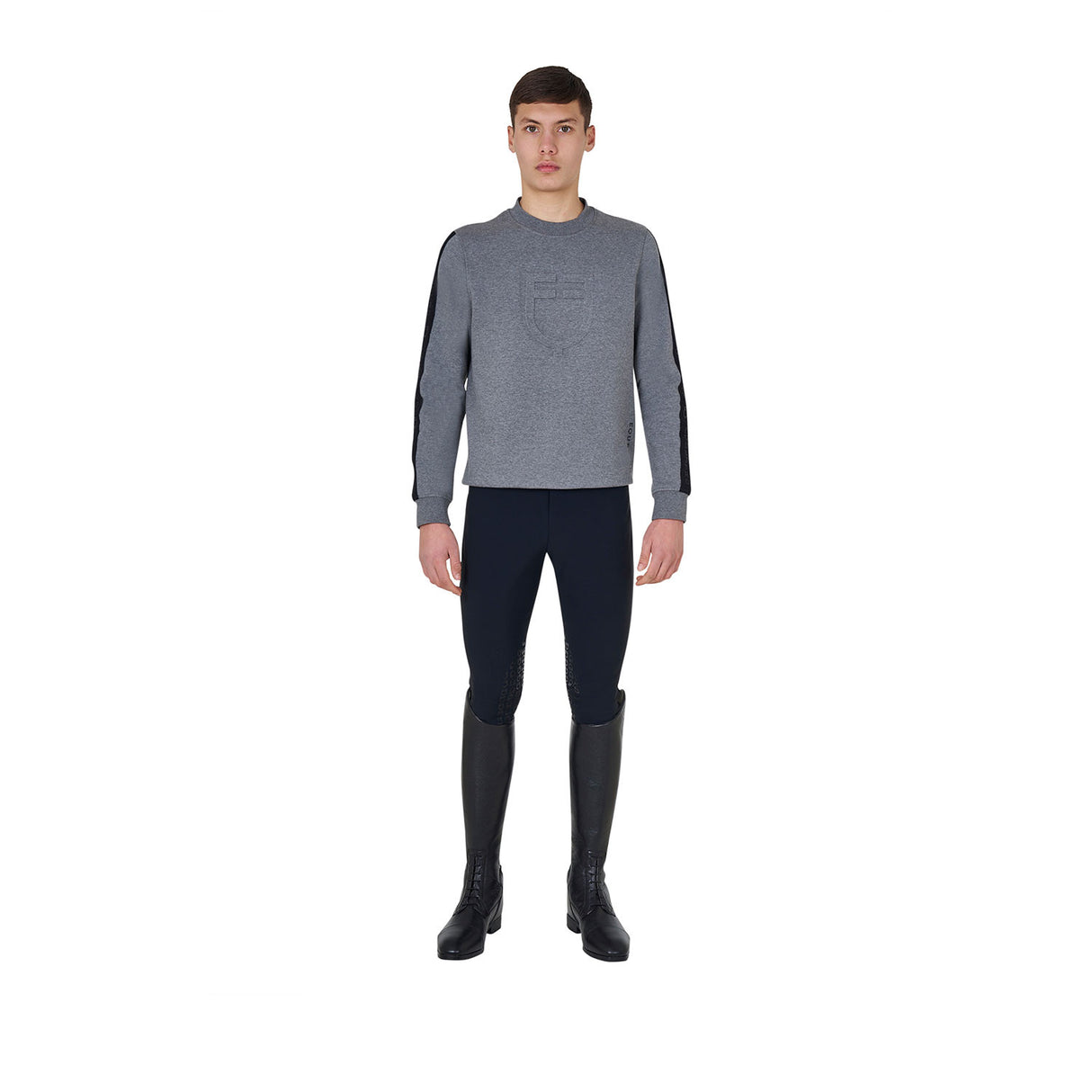 Men's cotton sweatshirt with logo