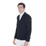 Men's competition jacket with contrasting embroidered logo