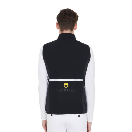 Men's slim fit vest in technical fabric