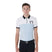 Men's slim fit training polo shirt with front logo