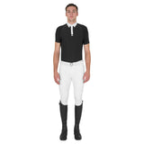 Equestro Men's Slim Fit Short Sleeve Competition Polo Shirt