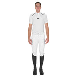 Equestro Men's Slim Fit Short Sleeve Competition Polo Shirt
