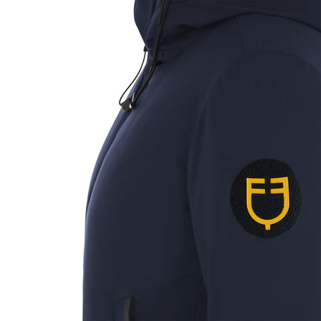 Equestro Men's Waterproof And Windproof Jacket In Nylon #colour_blue