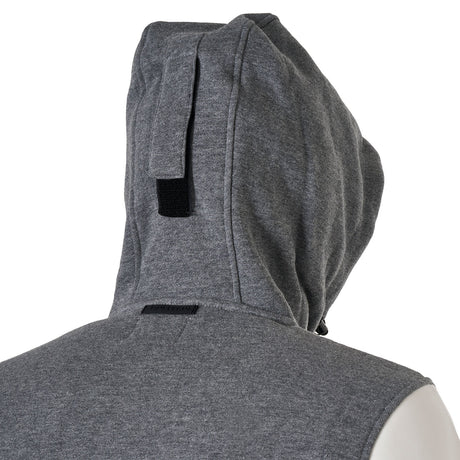 Men's institutional two-tone hoodie with front zip