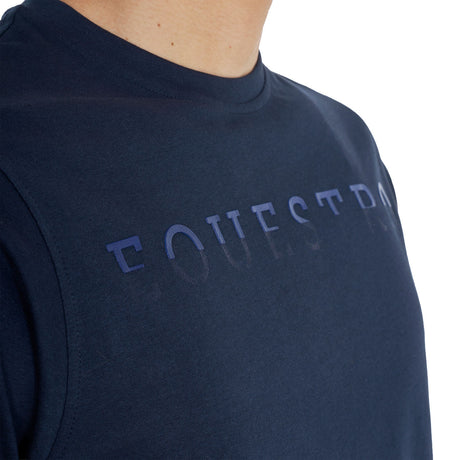 Men's basic T-shirt with chest lettering