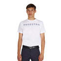 Men's basic T-shirt with chest lettering