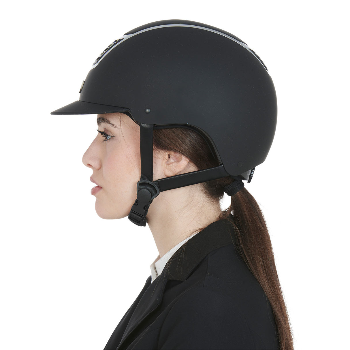 Ultra light helmet with polished frame homologation EN 1384-2023