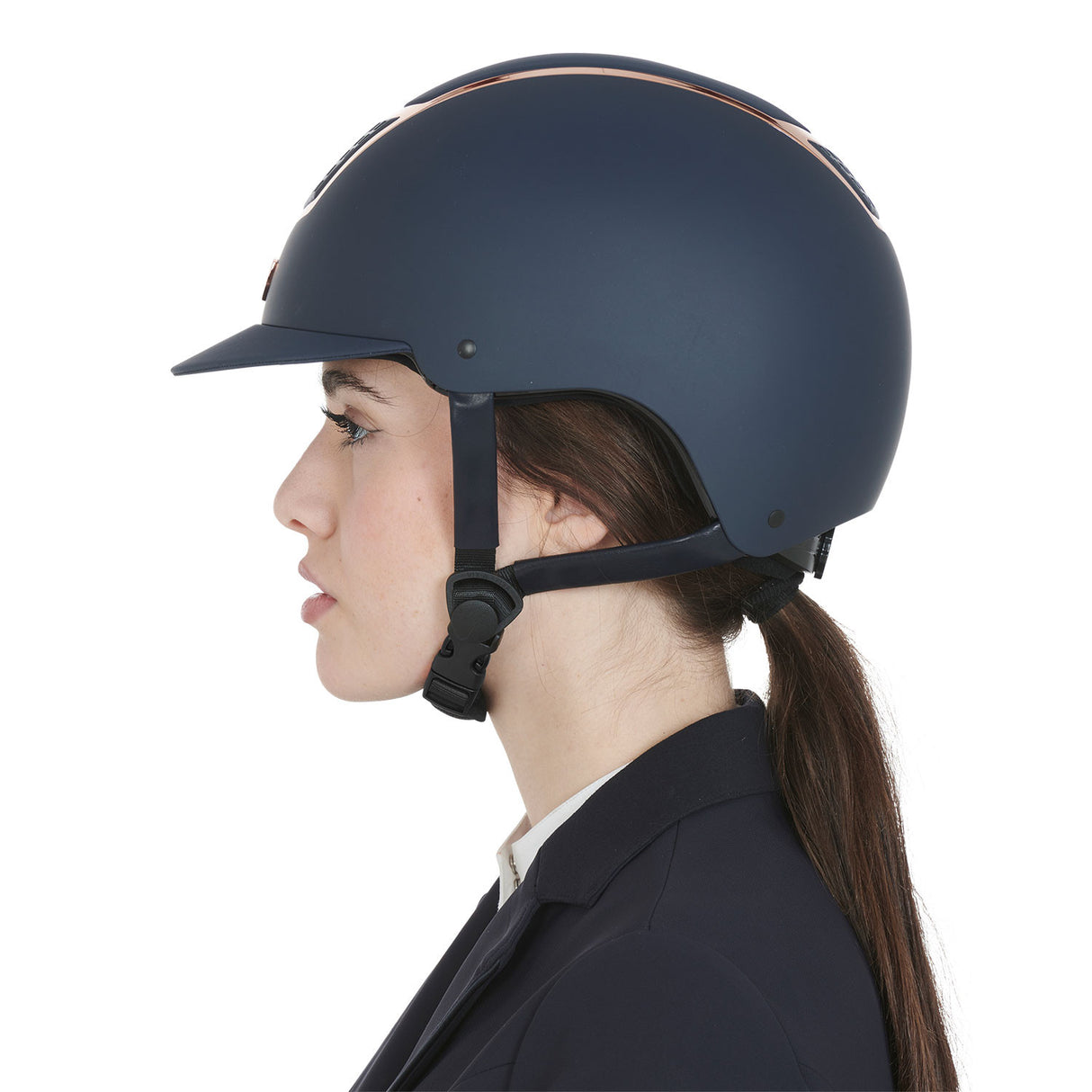 Ultra light helmet with polished frame homologation EN 1384-2023