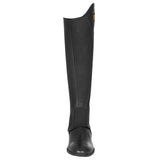 Unisex soft leather gaiters with side zip