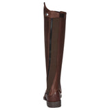 Unisex soft leather gaiters with side zip