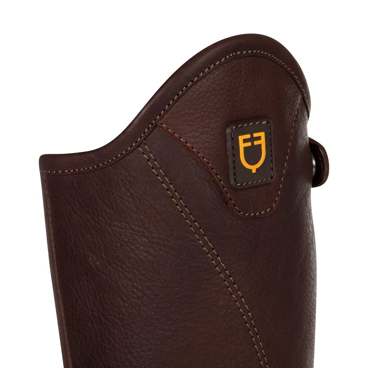 Unisex soft leather gaiters with side zip