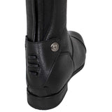 Unisex calfskin boots with rear zipper