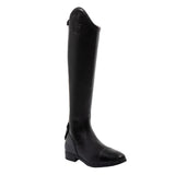 Neptune unisex leather boots with rear zipper