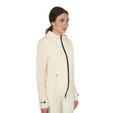 Women's slim fit softshell jacket with windproof zip