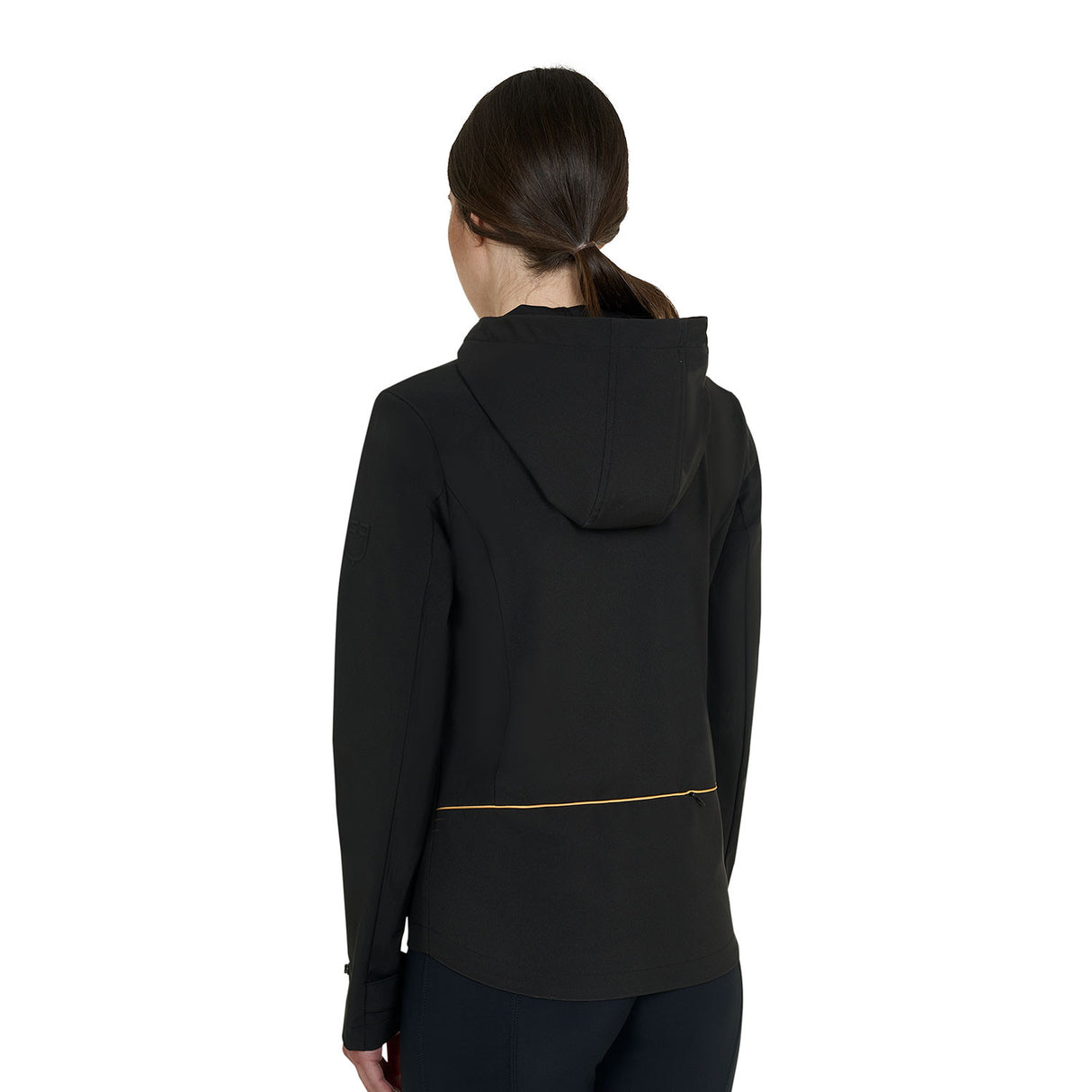 Women's slim fit softshell jacket with windproof zip