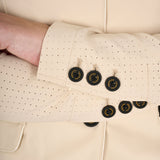 Women's competition jacket three buttons perforated fabric