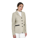 Women's competition jacket four buttons perforated fabric