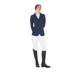 Women's competition jacket four buttons perforated fabric