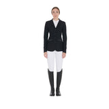 Women's competition jacket four buttons perforated fabric