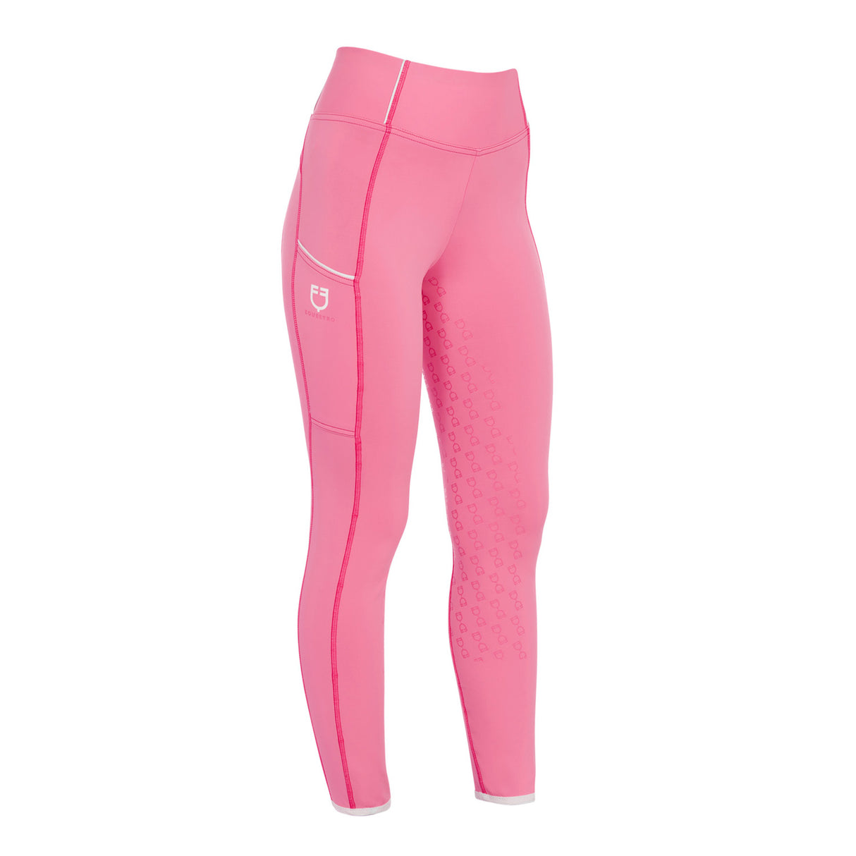 Equestro Women's Slim Fit Full Grip Leggings