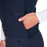 Women's slim fit vest in technical fabric