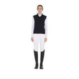 Women's slim fit vest in technical fabric