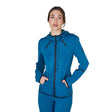 Women's technical sweatshirt in jersey with zip