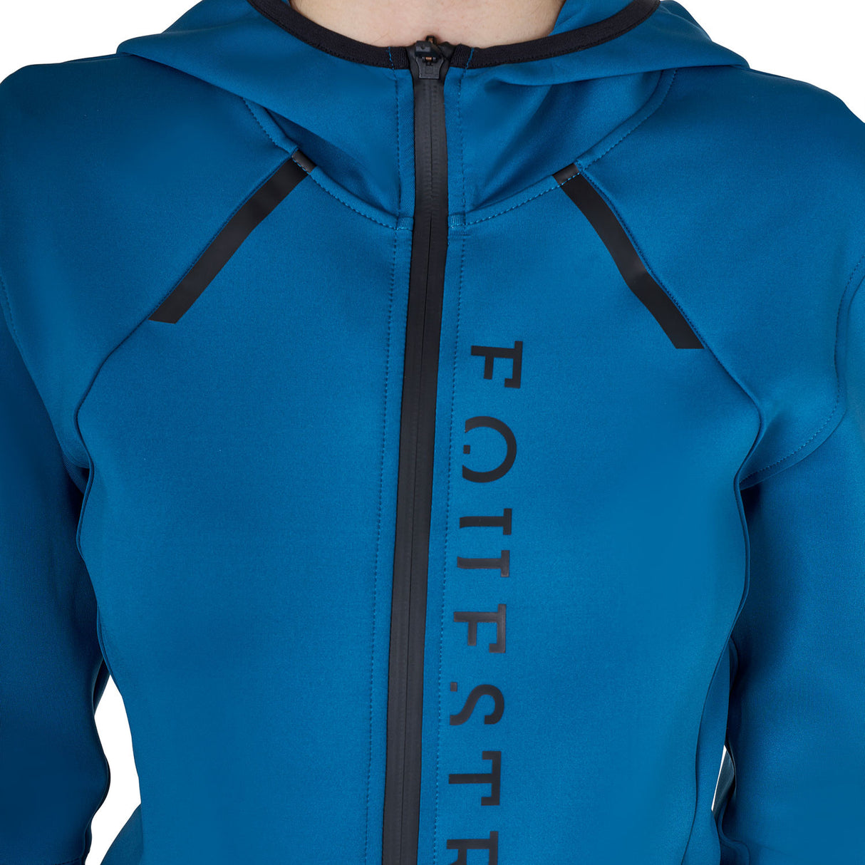Women's technical sweatshirt in jersey with zip