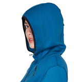 Women's technical sweatshirt in jersey with zip