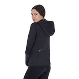 Women's technical sweatshirt in jersey with zip
