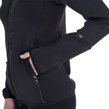 Women's technical sweatshirt in jersey with zip