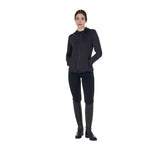 Women's technical sweatshirt in jersey with zip