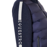 Women's jacket in nylon and knit with zip
