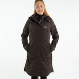EQUIDRY Women's Bronte Riding Coat with Removable Hood #colour_brown