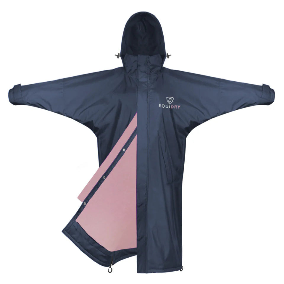 EQUIDRY Children's Mesh Lined Evolution #colour_navy-pale-pink