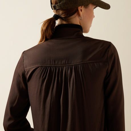 Ariat Women's Kildwick Blouse #colour_coffee-bean