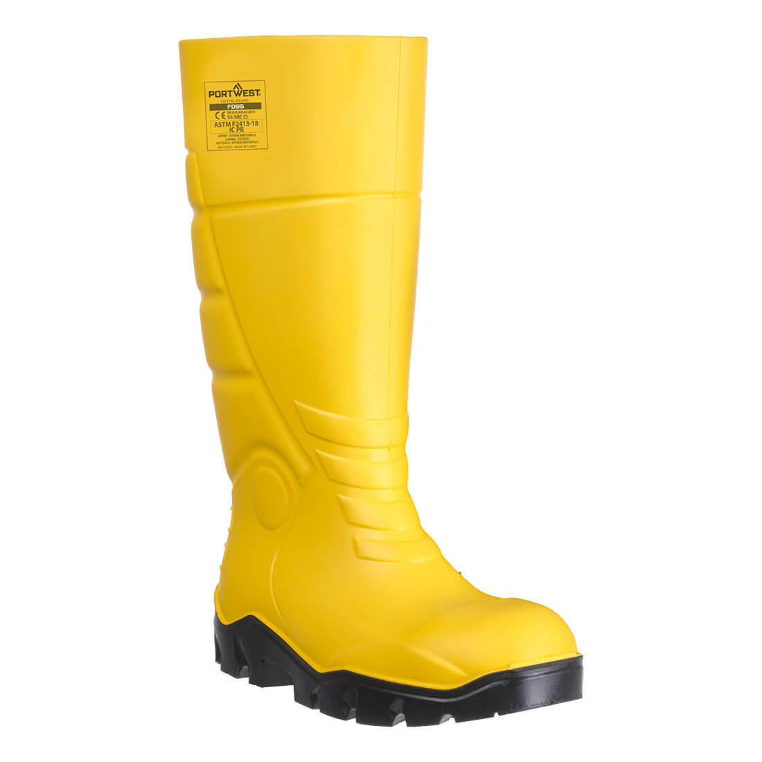 Portwest PU Safety Wellington Boots #colour_yellow