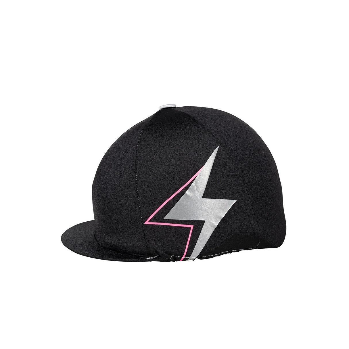 Silva Flash Reflective Hat Silk By Hy Equestrian Blk/rflec