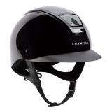 Champion Insight Glitter Oval Standard Peak Riding Hat #colour_metallic-black-sparkle-black