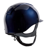 Champion Insight Round Standard Peak Riding Hat #colour_metallic-navy