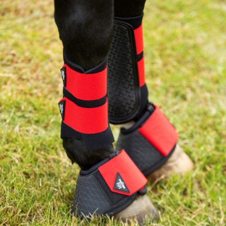 Hy Sport Active Brushing Boots #colour_rosette-red