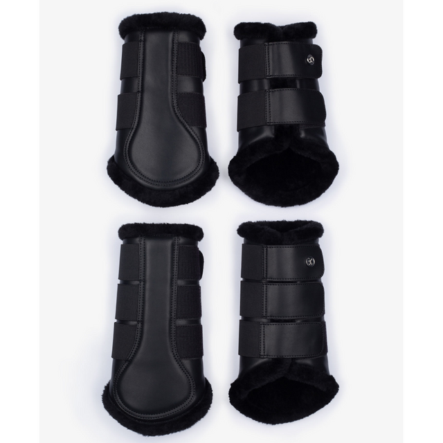 PS of Sweden Premium Black Fur Brushing Boots #colour_black-fur